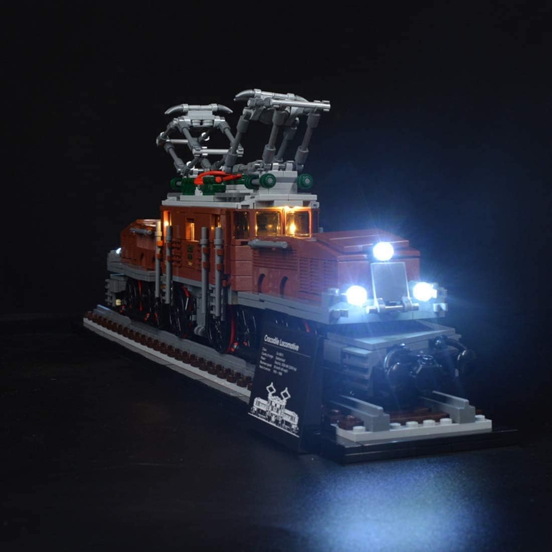 USB  Light kit for LEGO 10277 Crocodile Locomotive Train