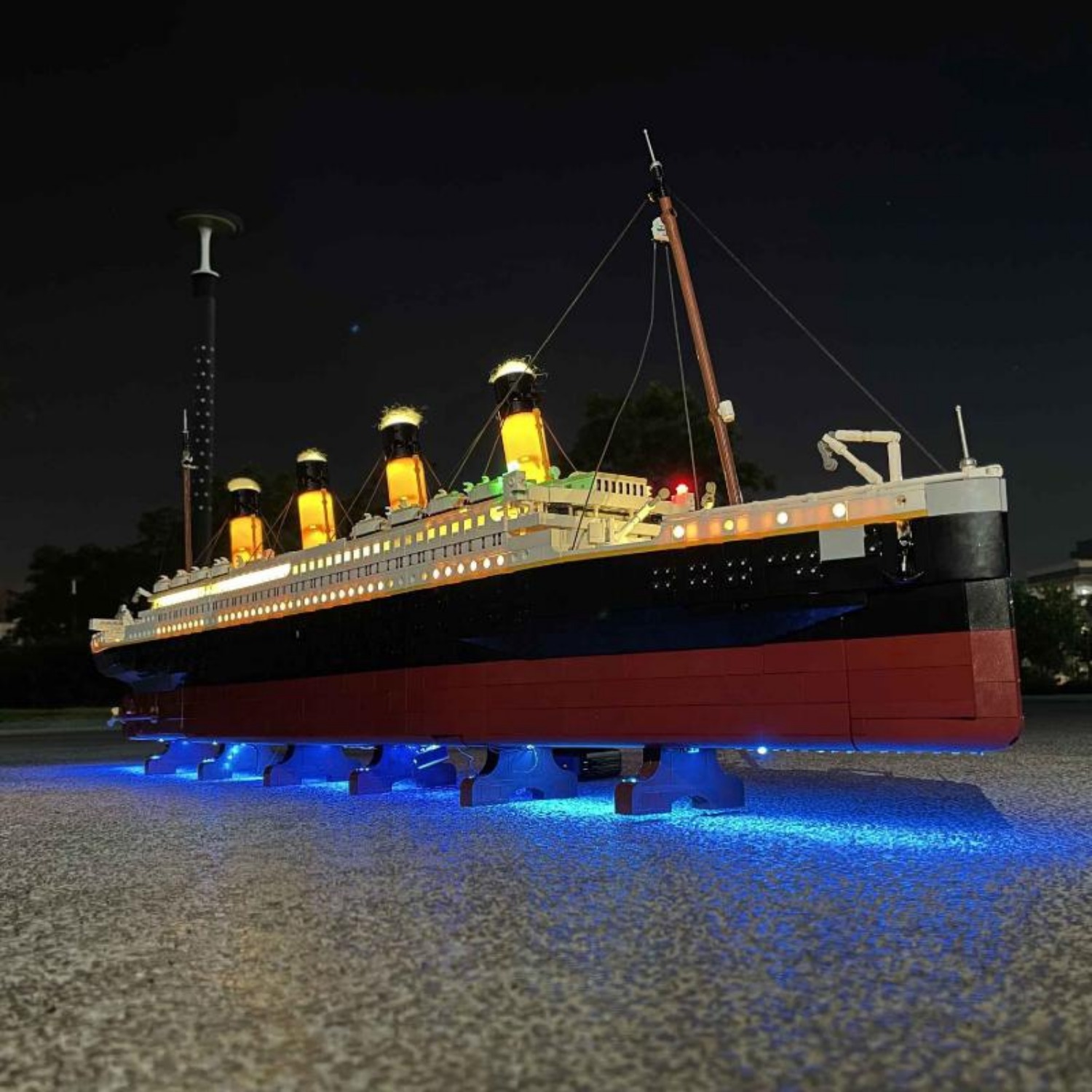 USB Light Kit for LEGO 10294 Creator Titanic(For 9090 pieces VRSION )