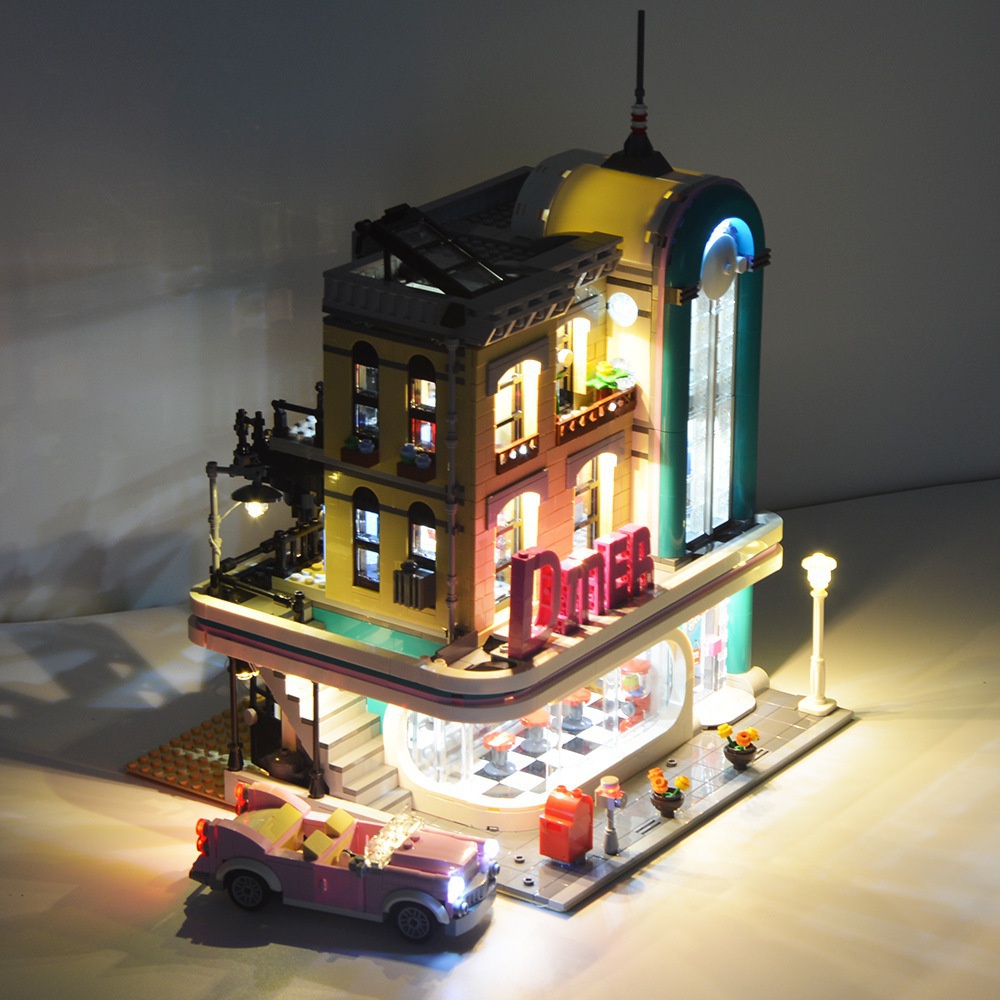 USB Light Kit for Lego 10260 The Downtown Diner Creator Expert