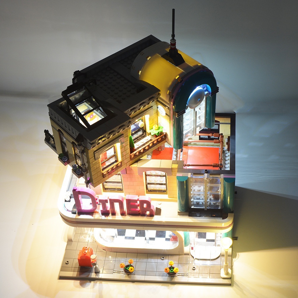 USB Light Kit for Lego 10260 The Downtown Diner Creator Expert