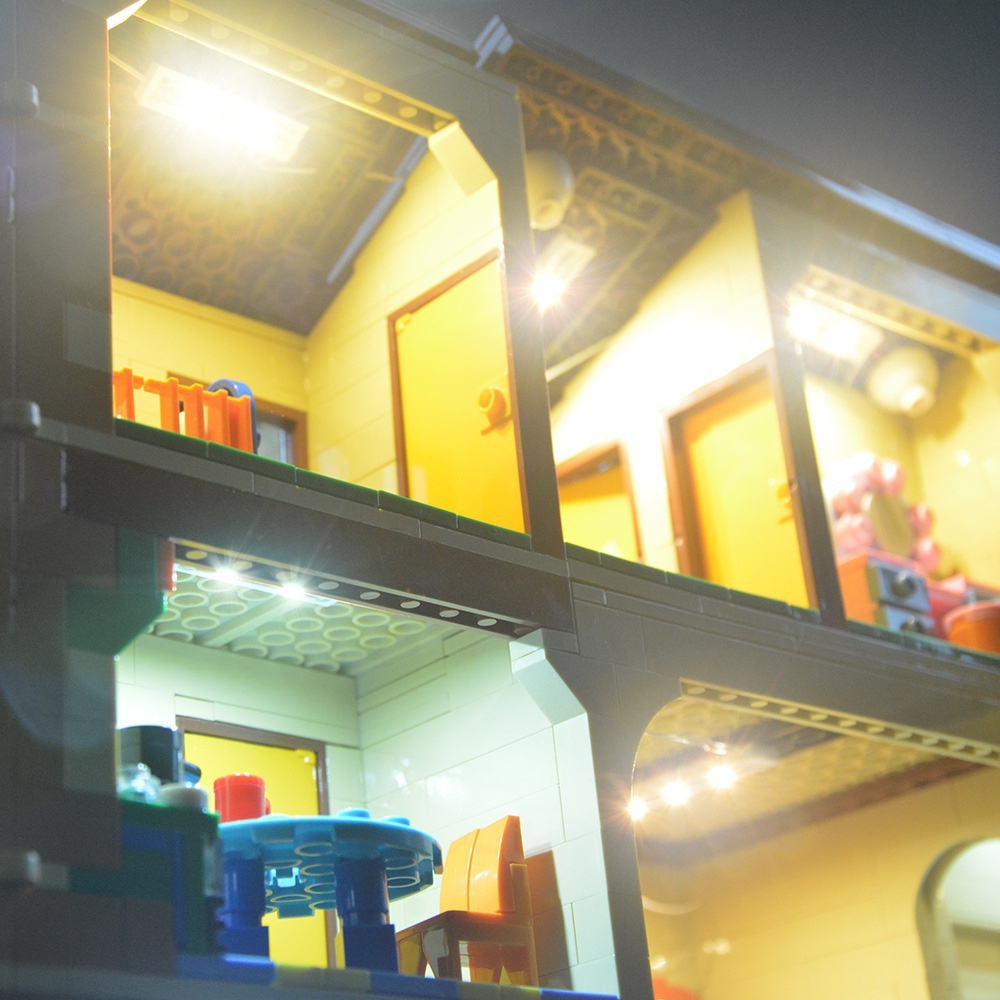 USB Light Kit for LEGO 71006 Simpsons House