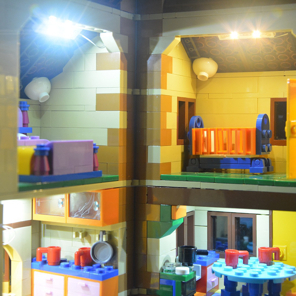 USB Light Kit for LEGO 71006 Simpsons House