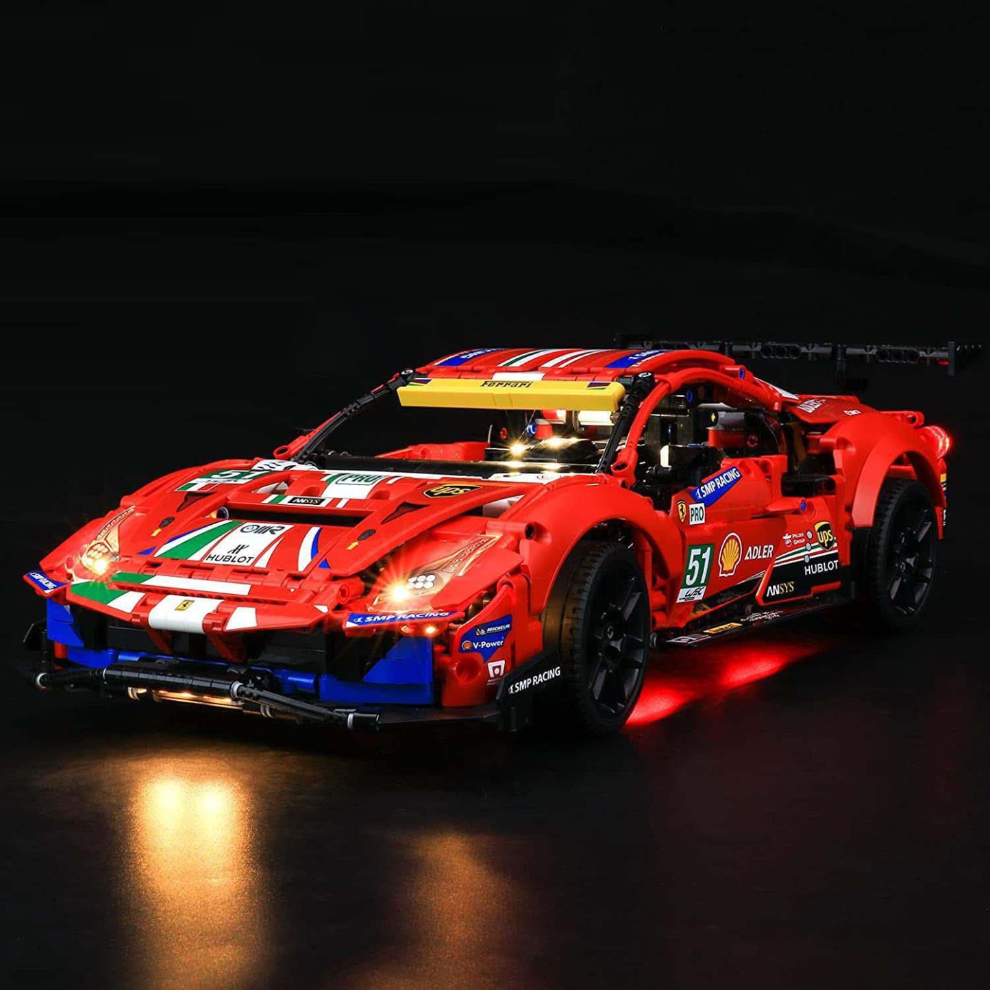 USB Light kit for Lego 42125 Technic Ferrari 488 GTE AF Corse