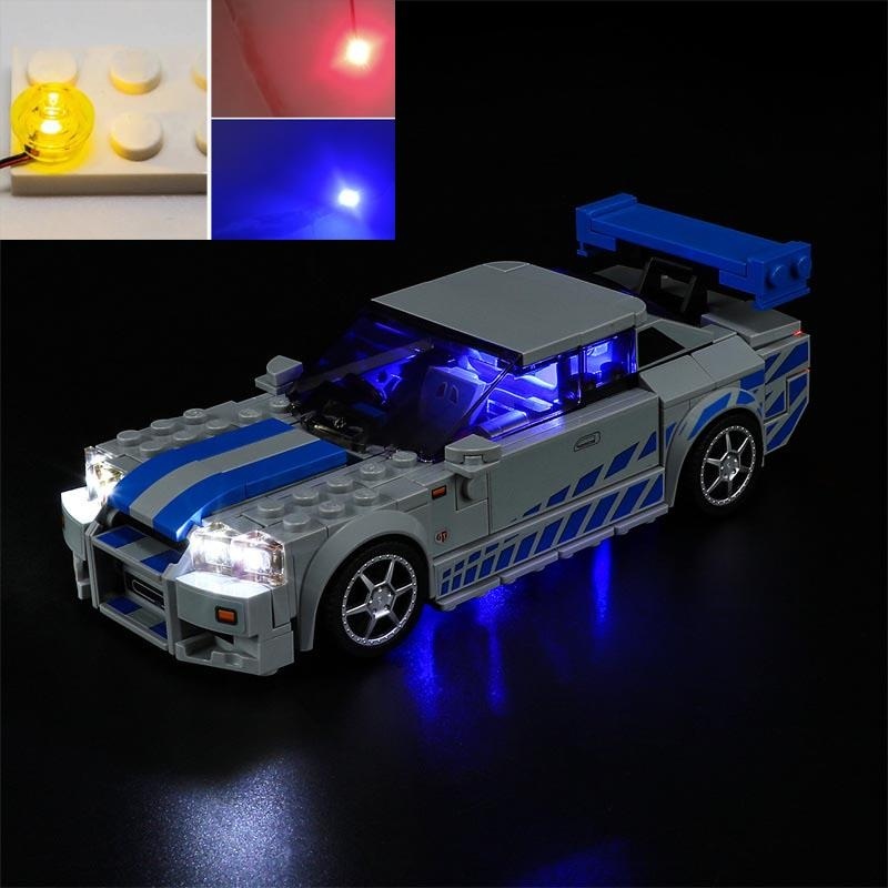 USB Lights Set for Lego 76917 Speed Champions 2 Fast 2 Furious GT-R (R34) Race Car