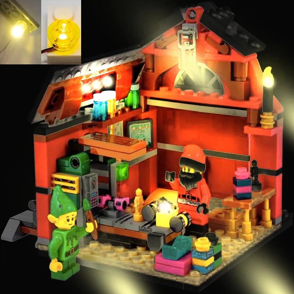 USB Lights Set for LEGO 40565 Santa Claus Workshop-Limited Edition