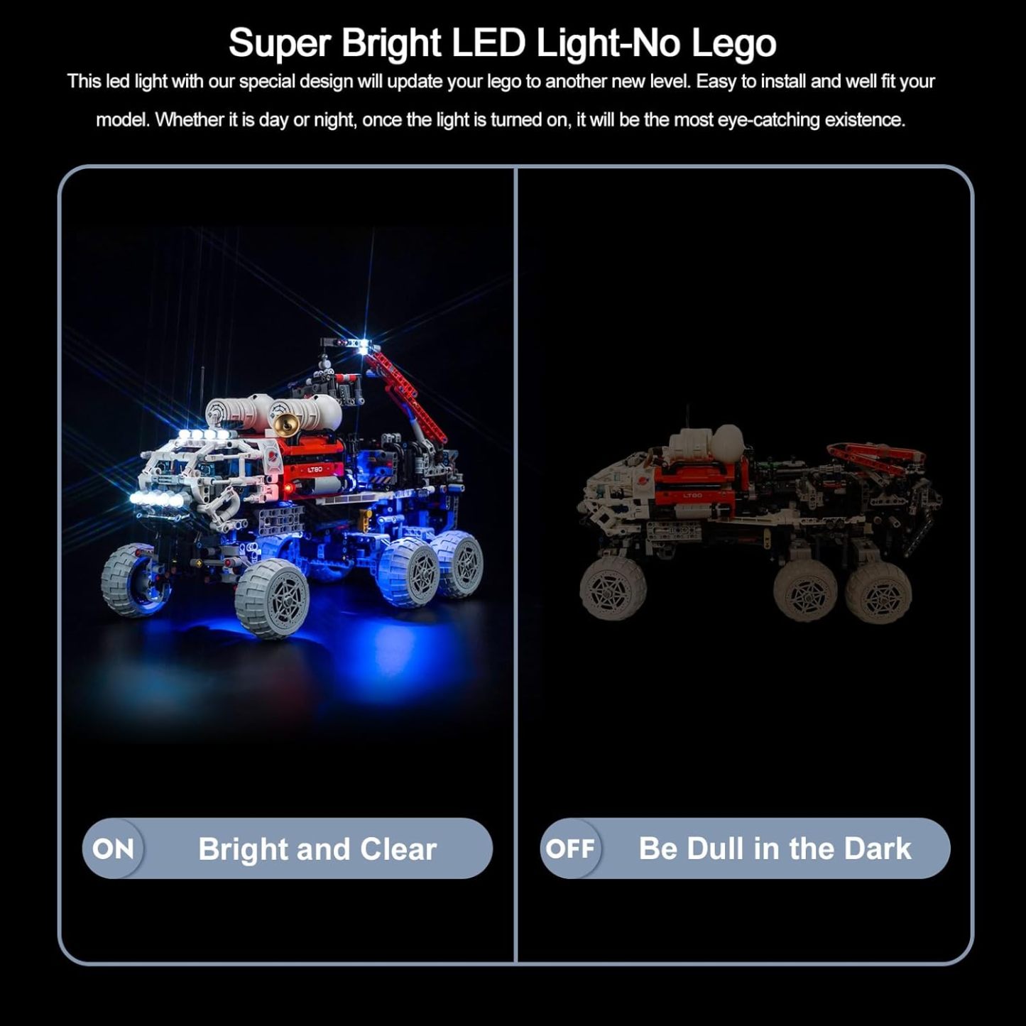 USB Lights Set for Lego 42180 Mars Crew Exploration Rover