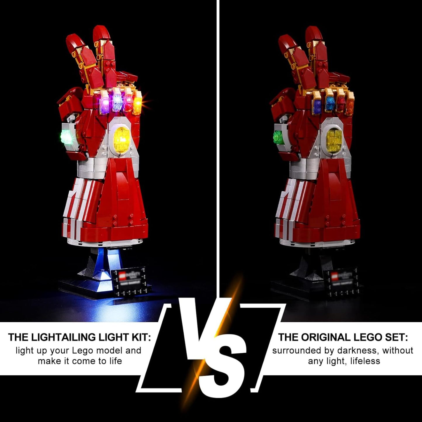 USB Light kit for Lego 76191 Marvel Infinity Gauntlet 