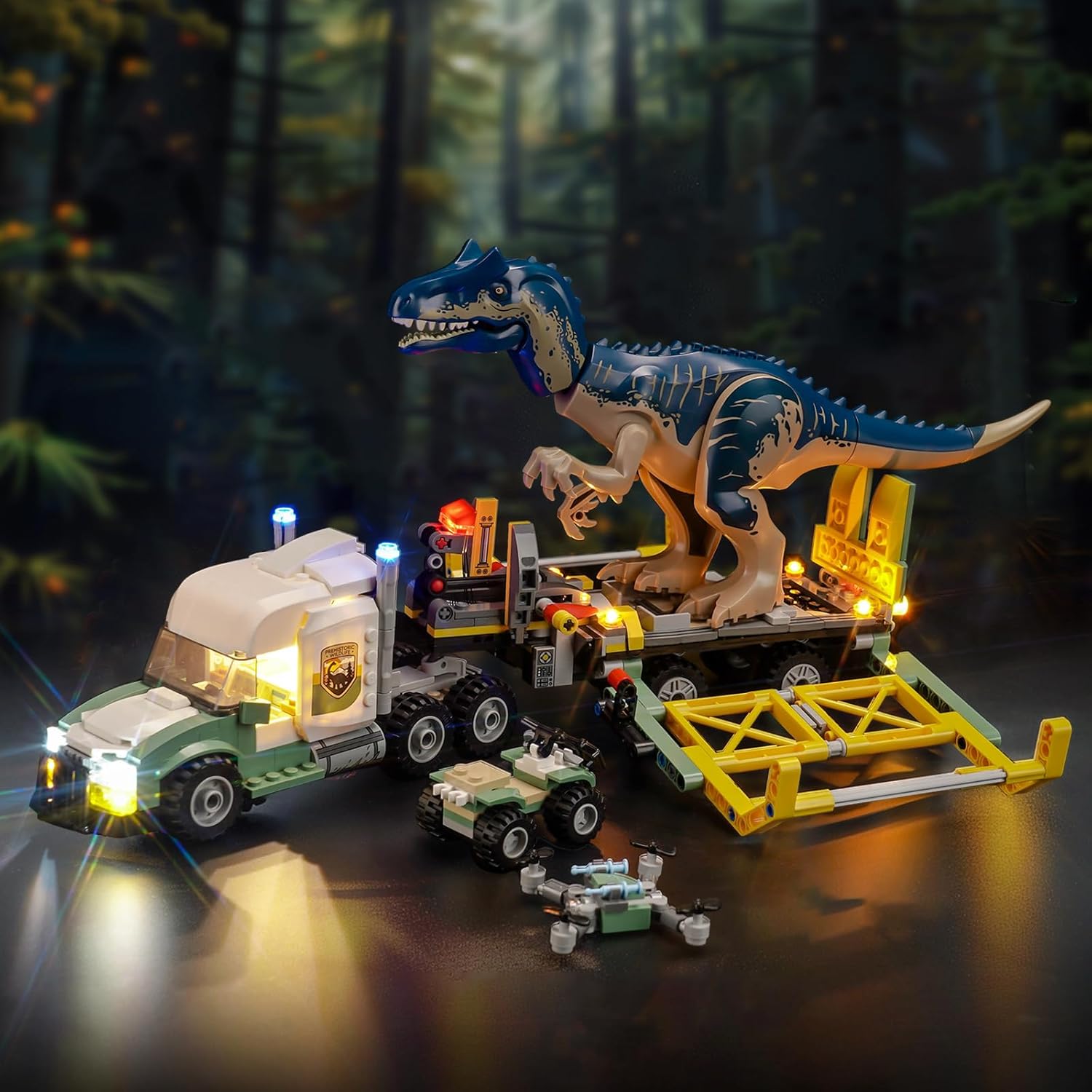USB Lights Set for Lego 76966 Allosaurus Transport Truck