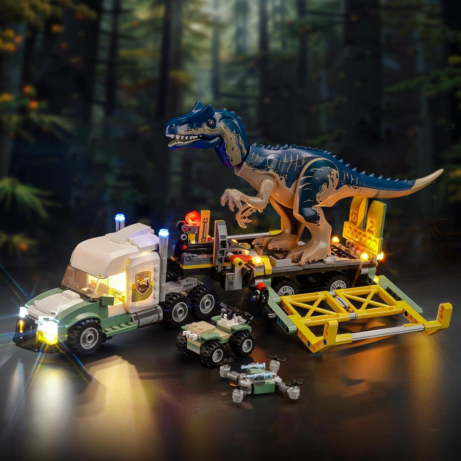 USB Lights Set for Lego 76966 Allosaurus Transport Truck