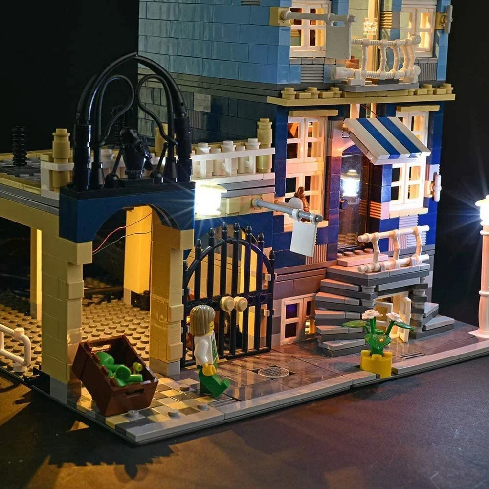 USB Light Kit for Lego 10190 European Market Avenue
