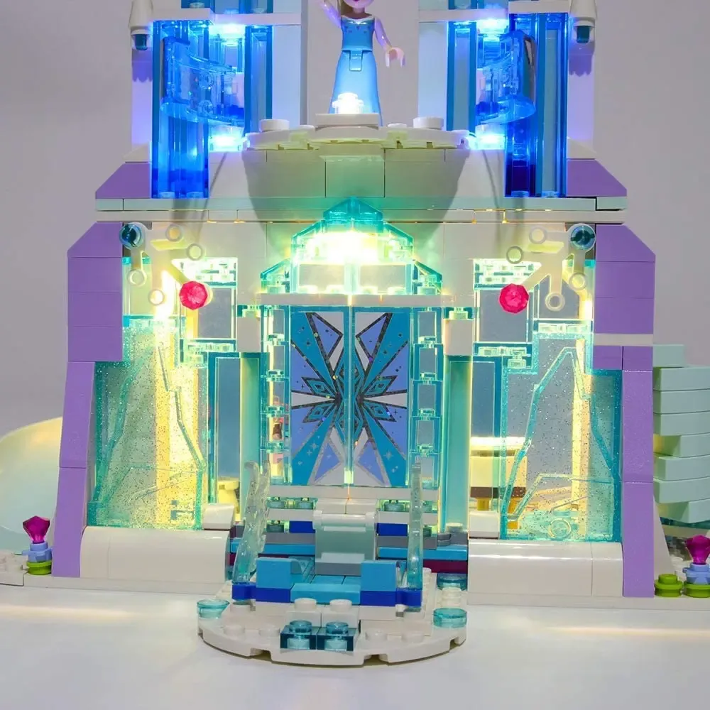 USB LED Light Set for Lego 41148 Elsa's Magical Ice Palace