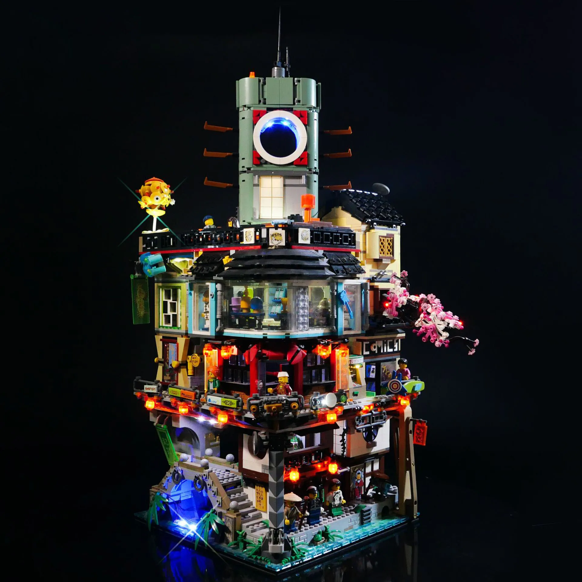 USB Light Light Kit For LEGO 70620 Ninjago City