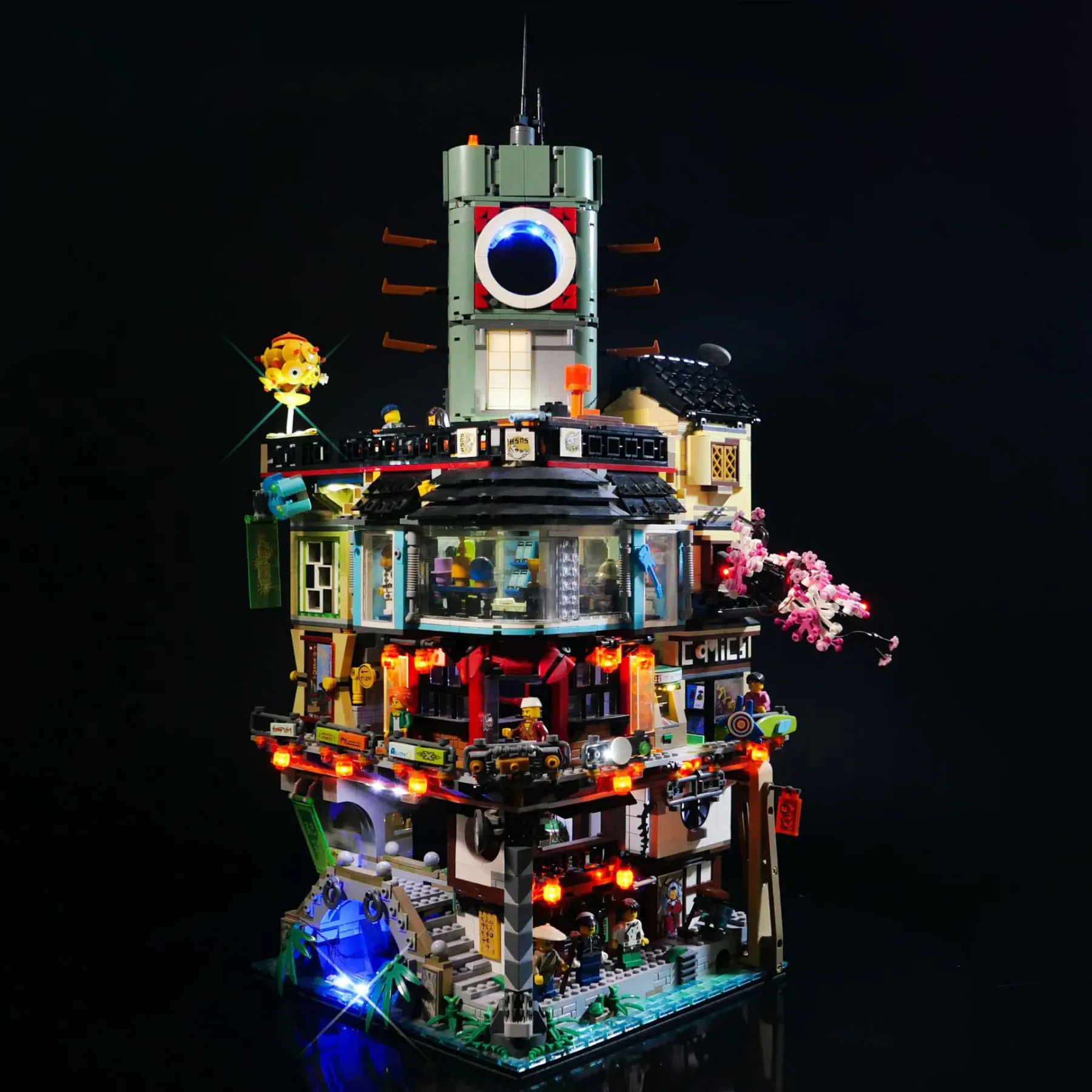 USB Light Light Kit For LEGO 70620 Ninjago City