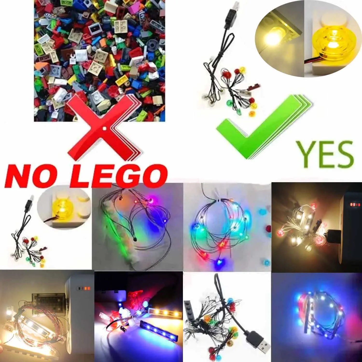 USB Lights Set for Lego 76966 Allosaurus Transport Truck