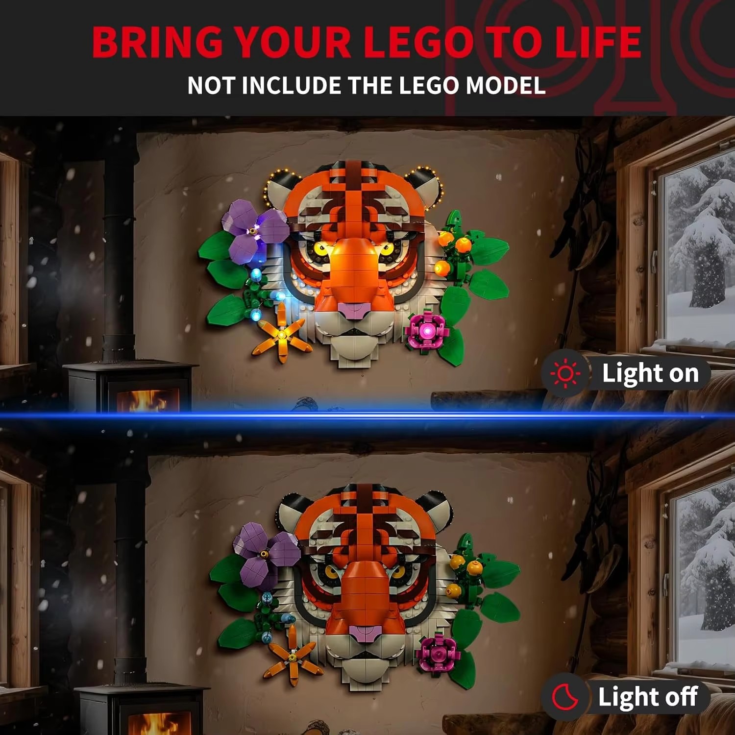 USB Lights Set for Lego 31217 The Fauna Collection Tiger 