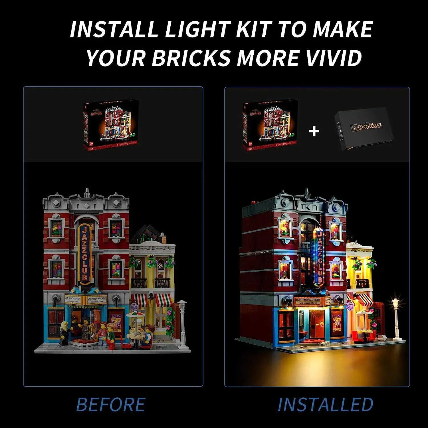 USB Lights Set for Lego 10312 Jazz Club