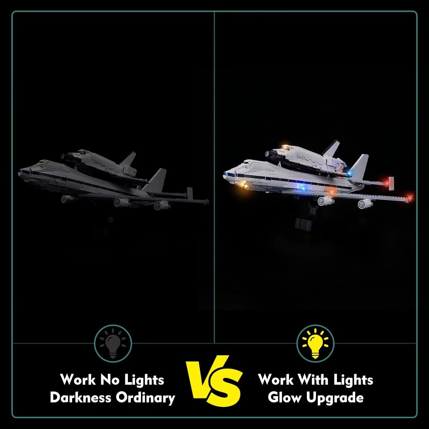 USB Lights Set for Lego 10360 Shuttle Carrier Aircraft