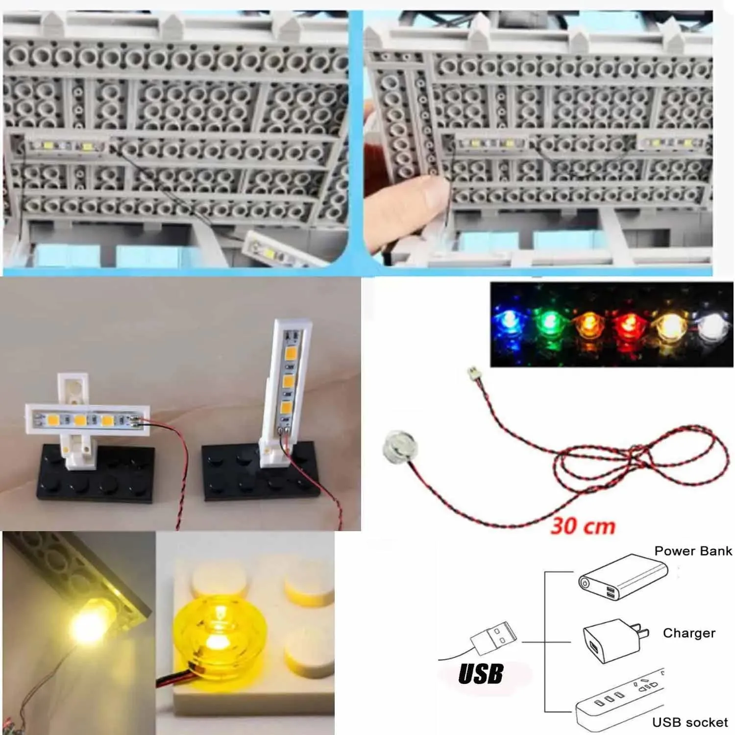 USB Light Kit for Lego 10297 Boutique Hotel