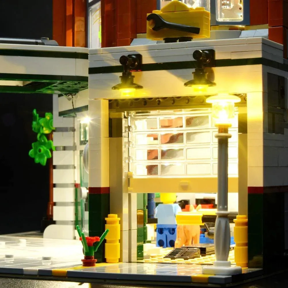USB Light Kit for Lego 10264 Corner Garage