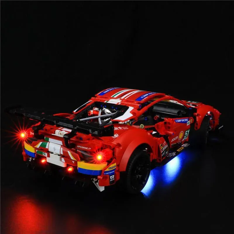 USB Light kit for Lego 42125 Technic Ferrari 488 GTE AF Corse