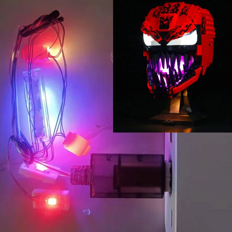 USB Light Kit for Lego 76199 Carnage Head Spider