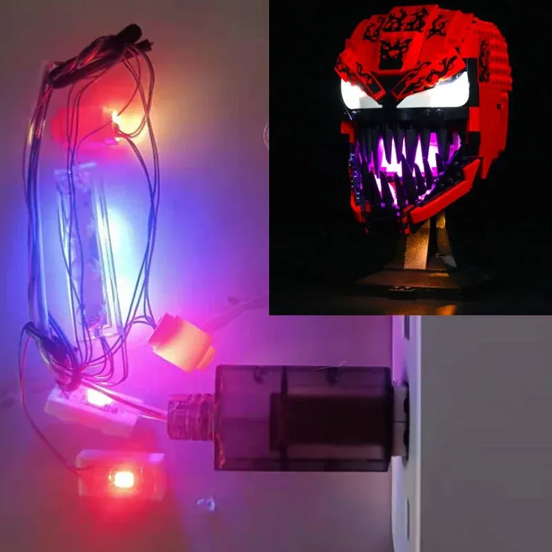 USB Light Kit for Lego 76199 Carnage Head Spider