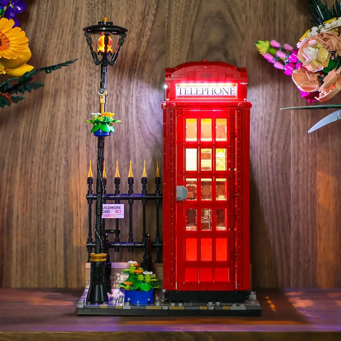 USB Lights Set for Lego 21347 Ideas Red London Telephone Box