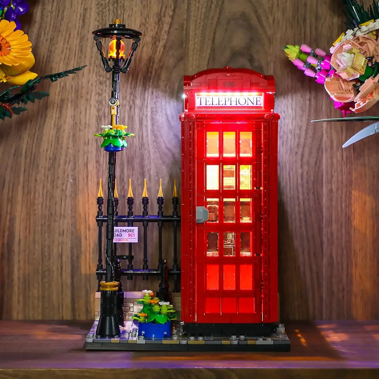 USB Lights Set for Lego 21347 Ideas Red London Telephone Box