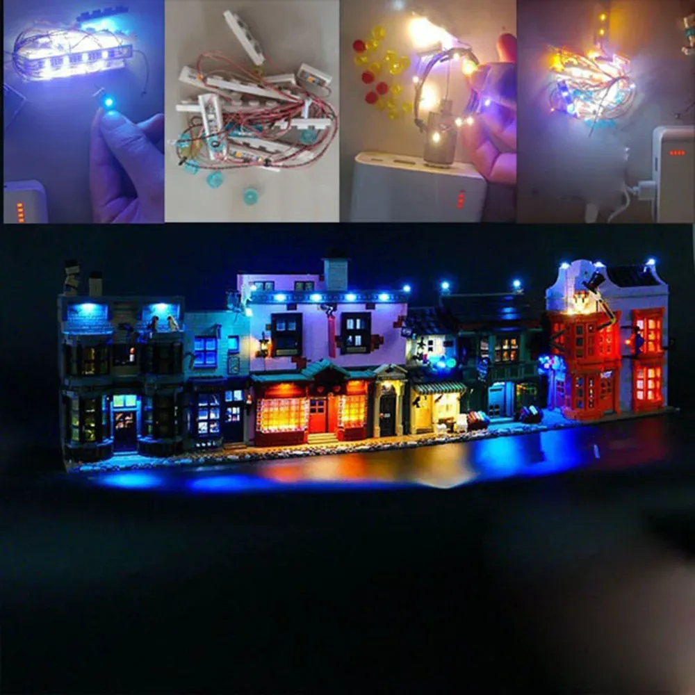 USB Light kit for LEGO 75978 Harry Poter Diagon Alley