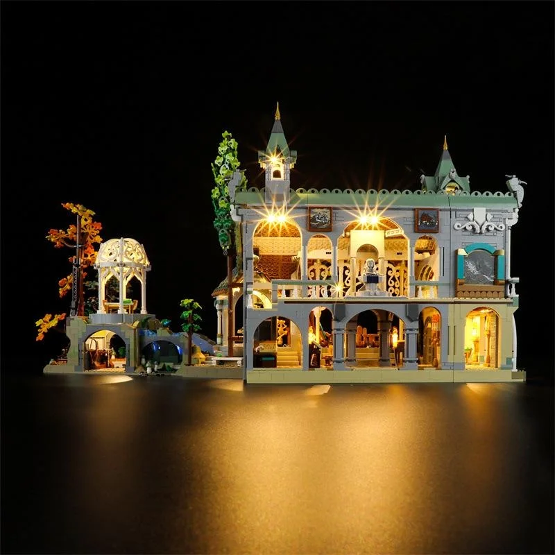 USB Lights Set for Lego 10316 The Rings: Rivendell Brick Blocks
