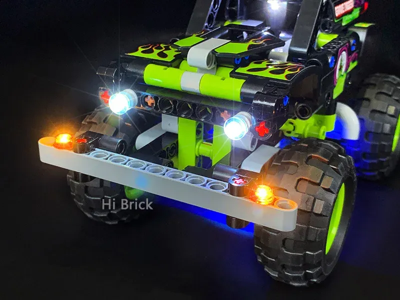 USB Light kit for Lego 42118  Monster Jam Grave Digger Truck