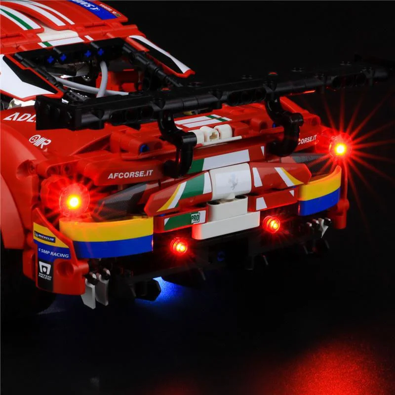 USB Light kit for Lego 42125 Technic Ferrari 488 GTE AF Corse