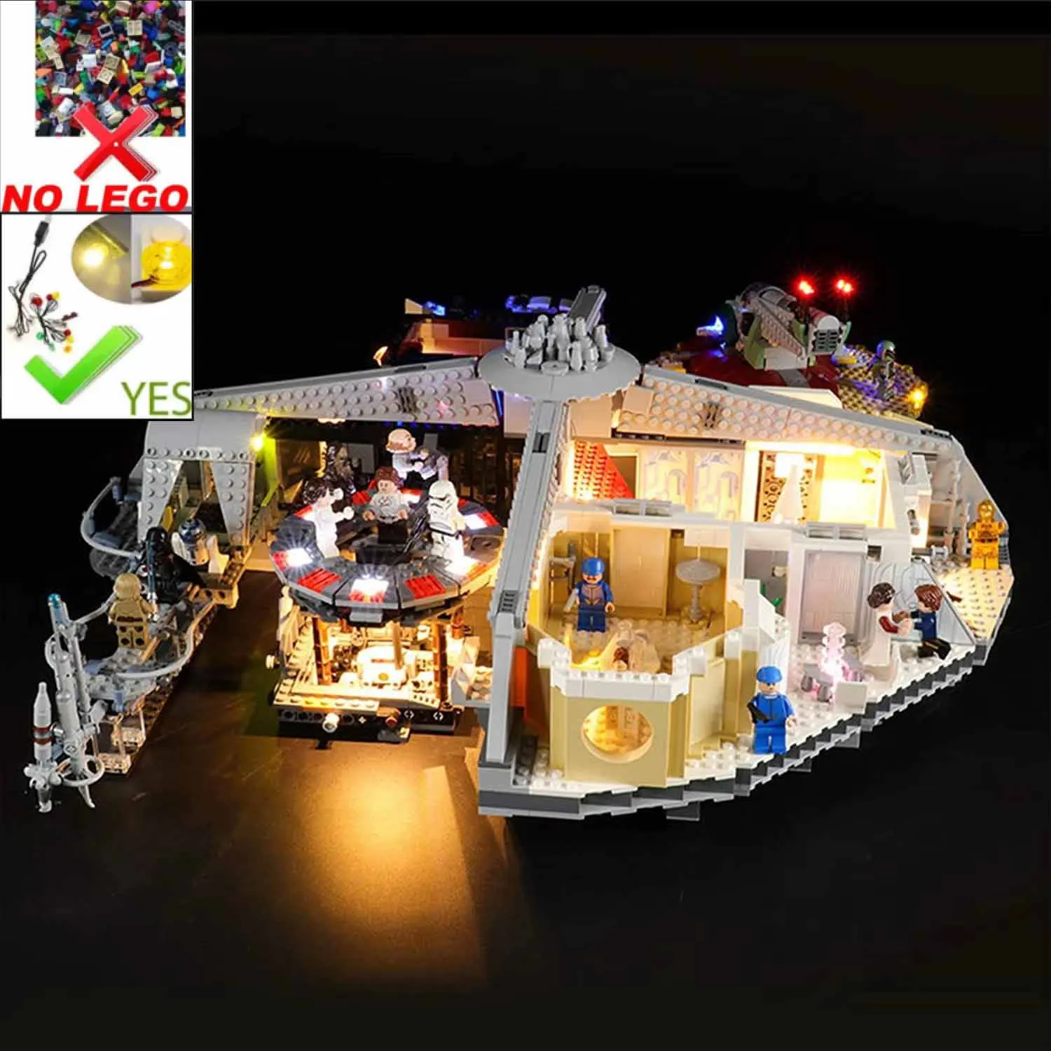 USB Light Set for Lego 75222 Betrayal at Cloud City