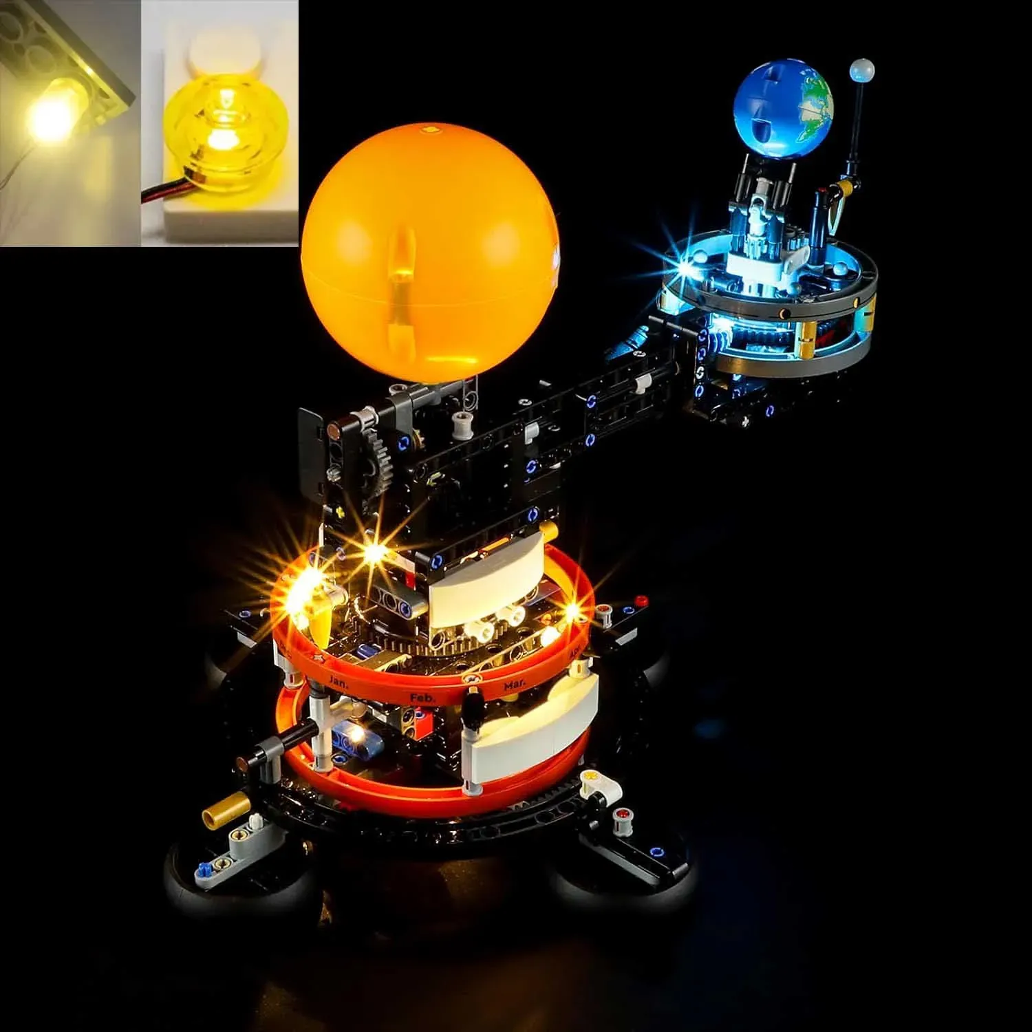 USB Lights Set for Lego 42179 Planet Earth and Moon in Orbit