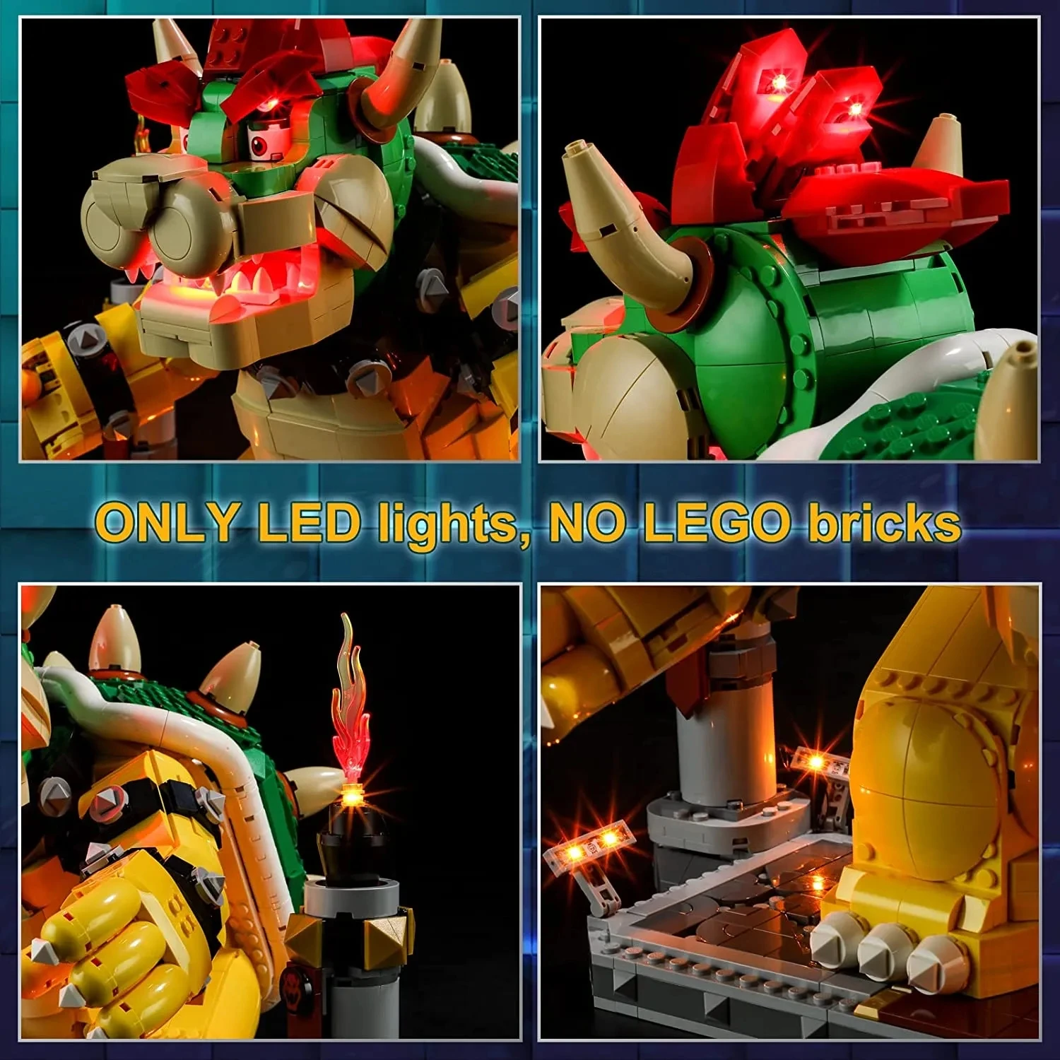 USB Light Kit for Lego 71411 The Mighty Bowser