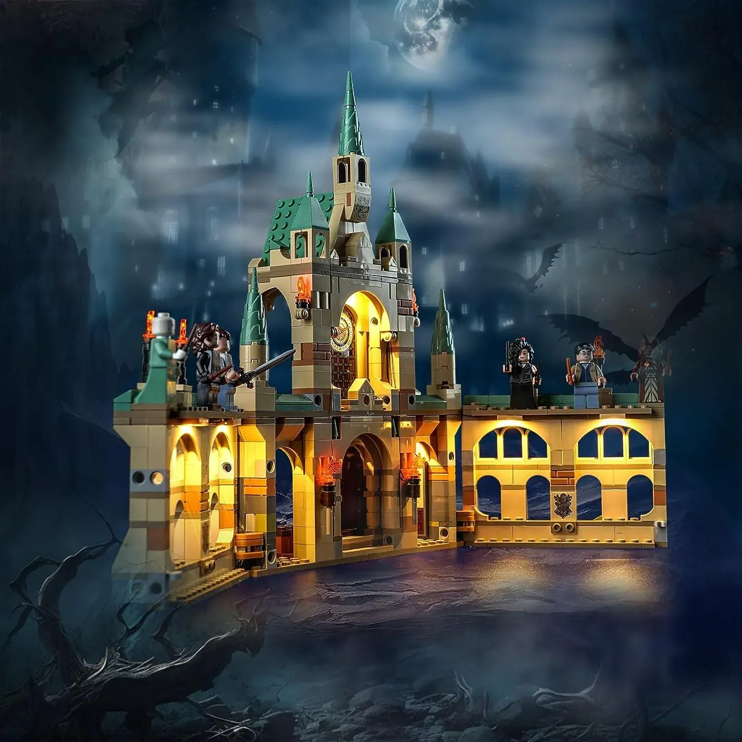 USB Light Kit for LEGO 76415 The Battle of Hogwarts