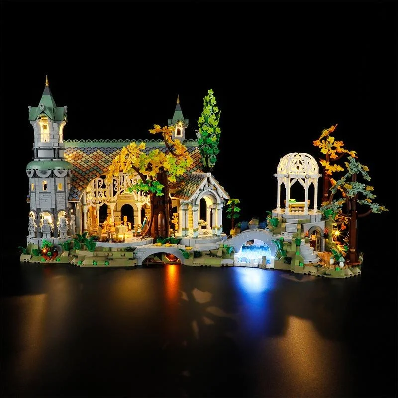 USB Lights Set for Lego 10316 The Rings: Rivendell Brick Blocks