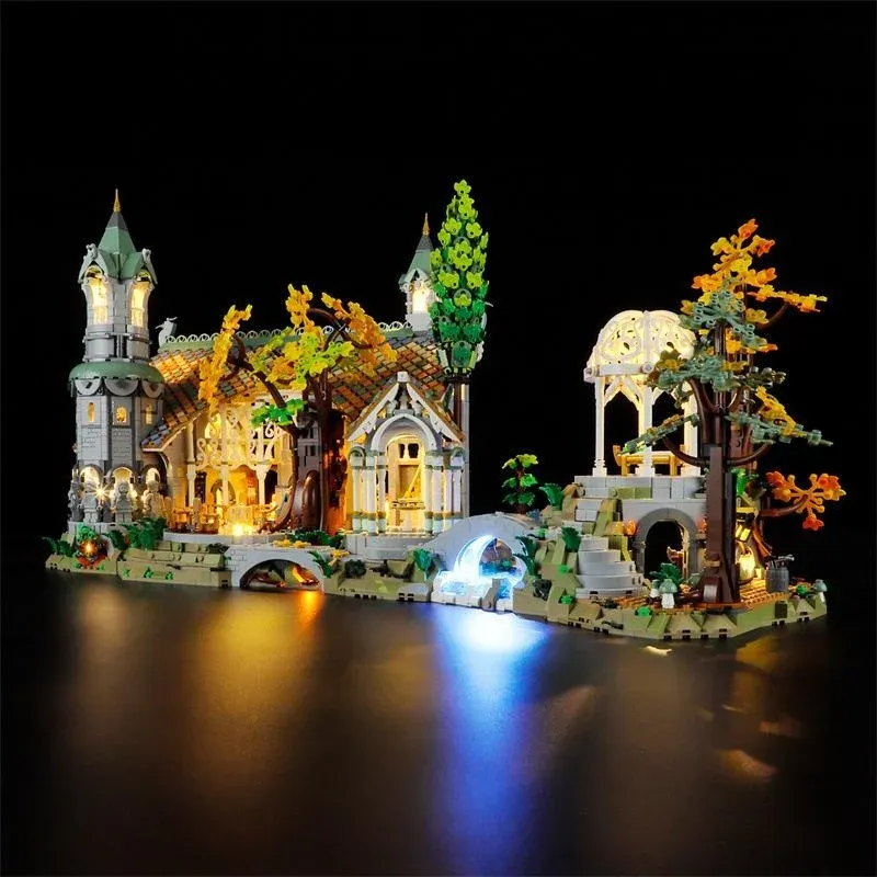 USB Lights Set for Lego 10316 The Rings: Rivendell Brick Blocks