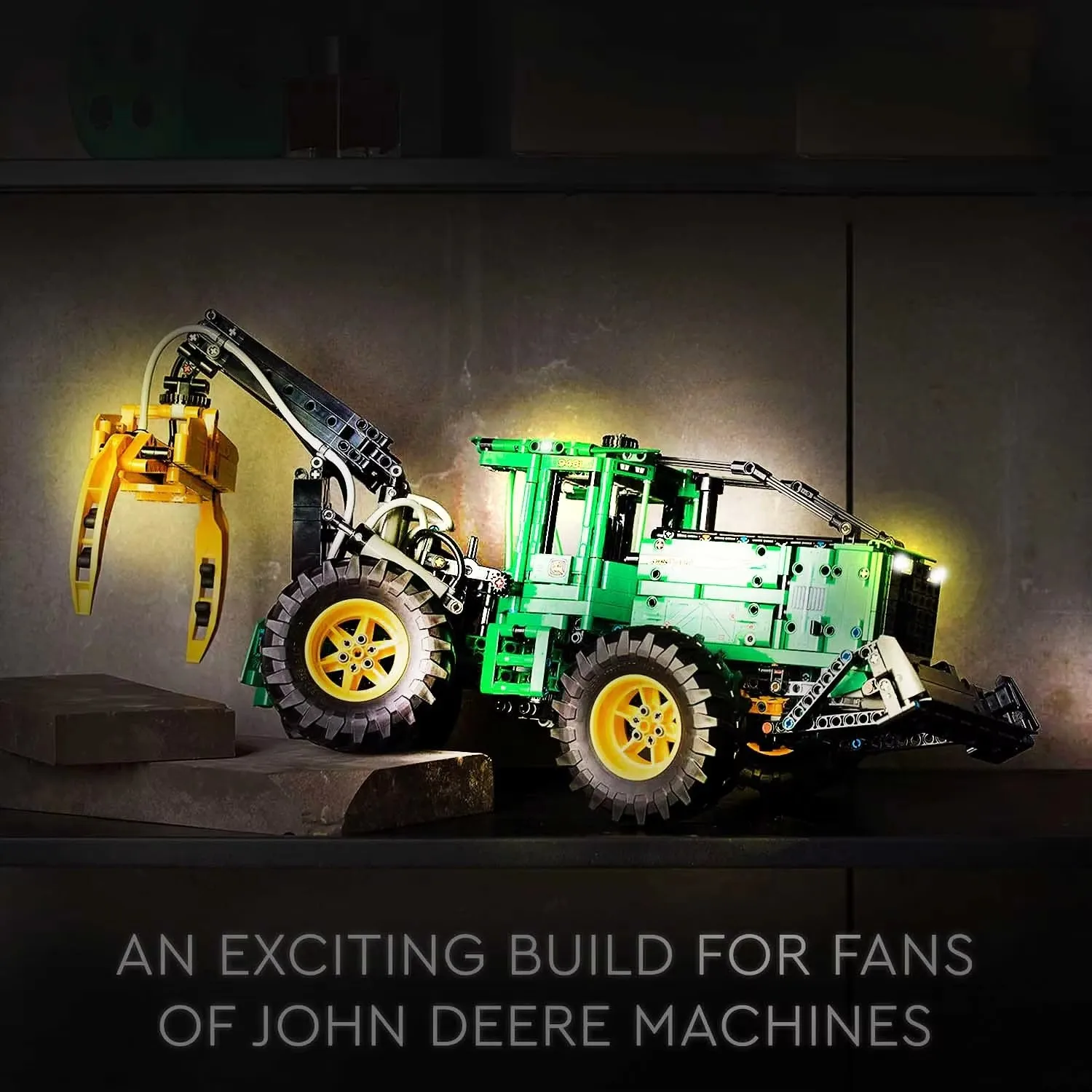USB Lights Set for Lego 42157 John Deere 948L-II Skidder Advanced Tractor