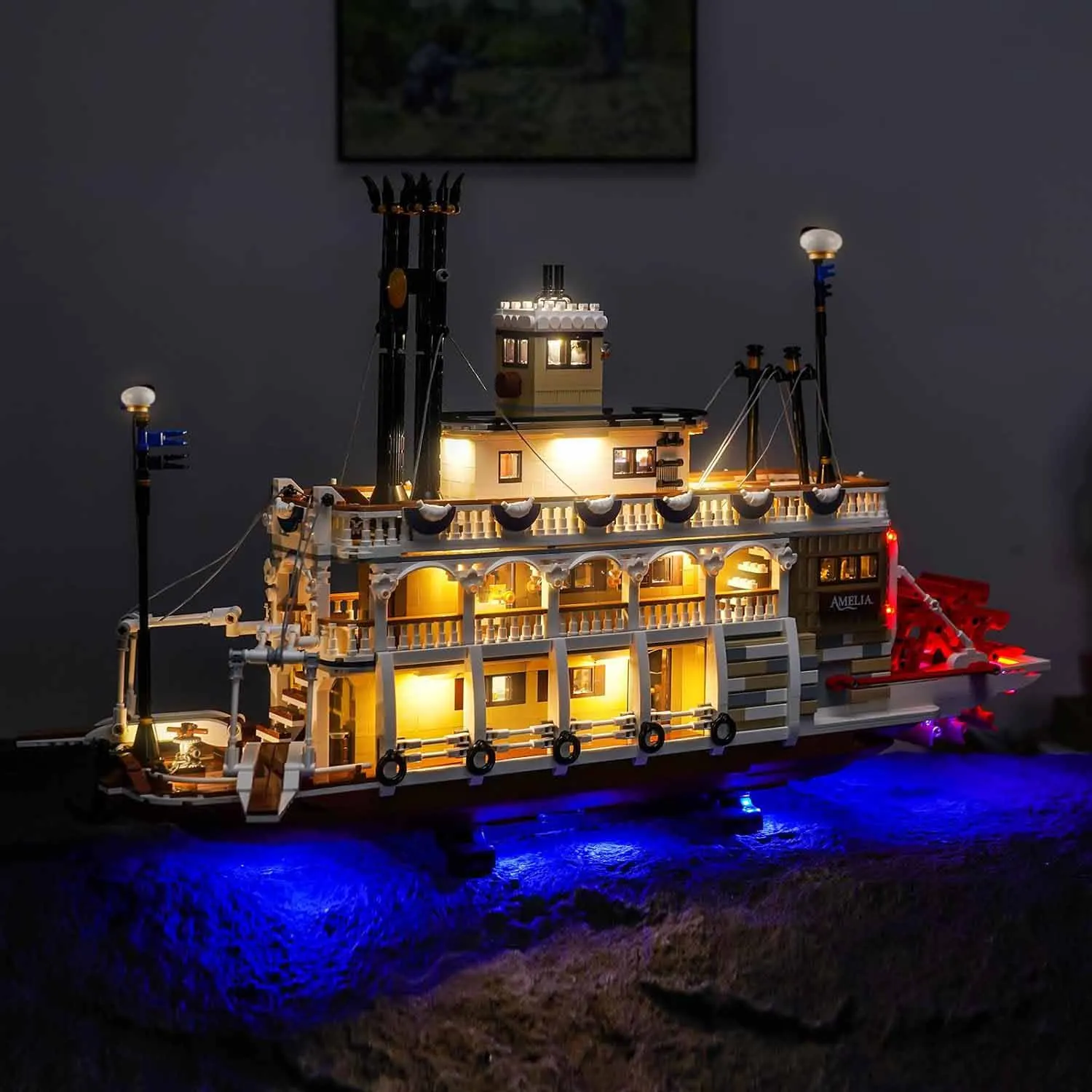 USB Lights Set for Lego 21356 River Steamboat