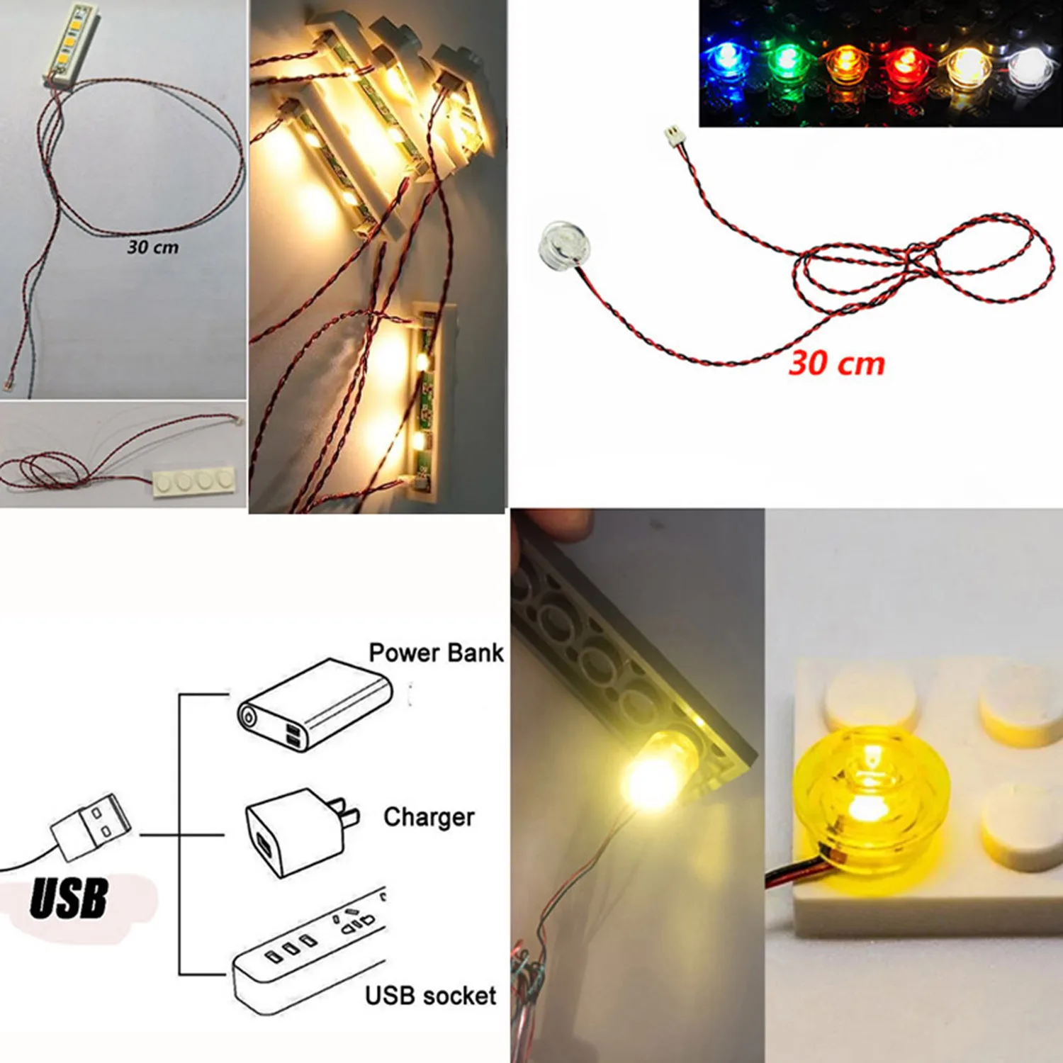 USB Lights Set for LEGO 40565 Santa Claus Workshop-Limited Edition