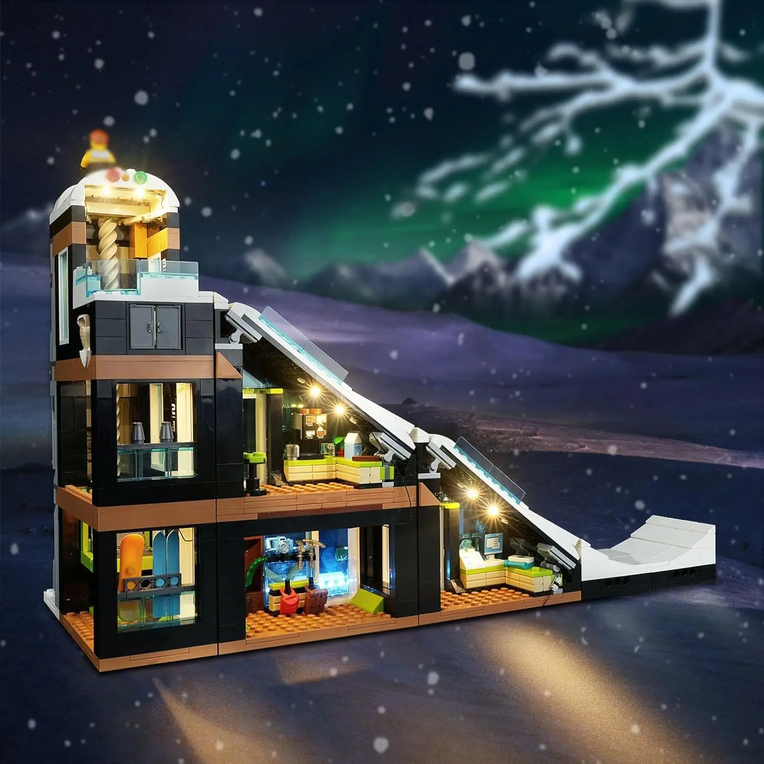 USB Lights Set for Lego 60366 Ski and Climbing Center