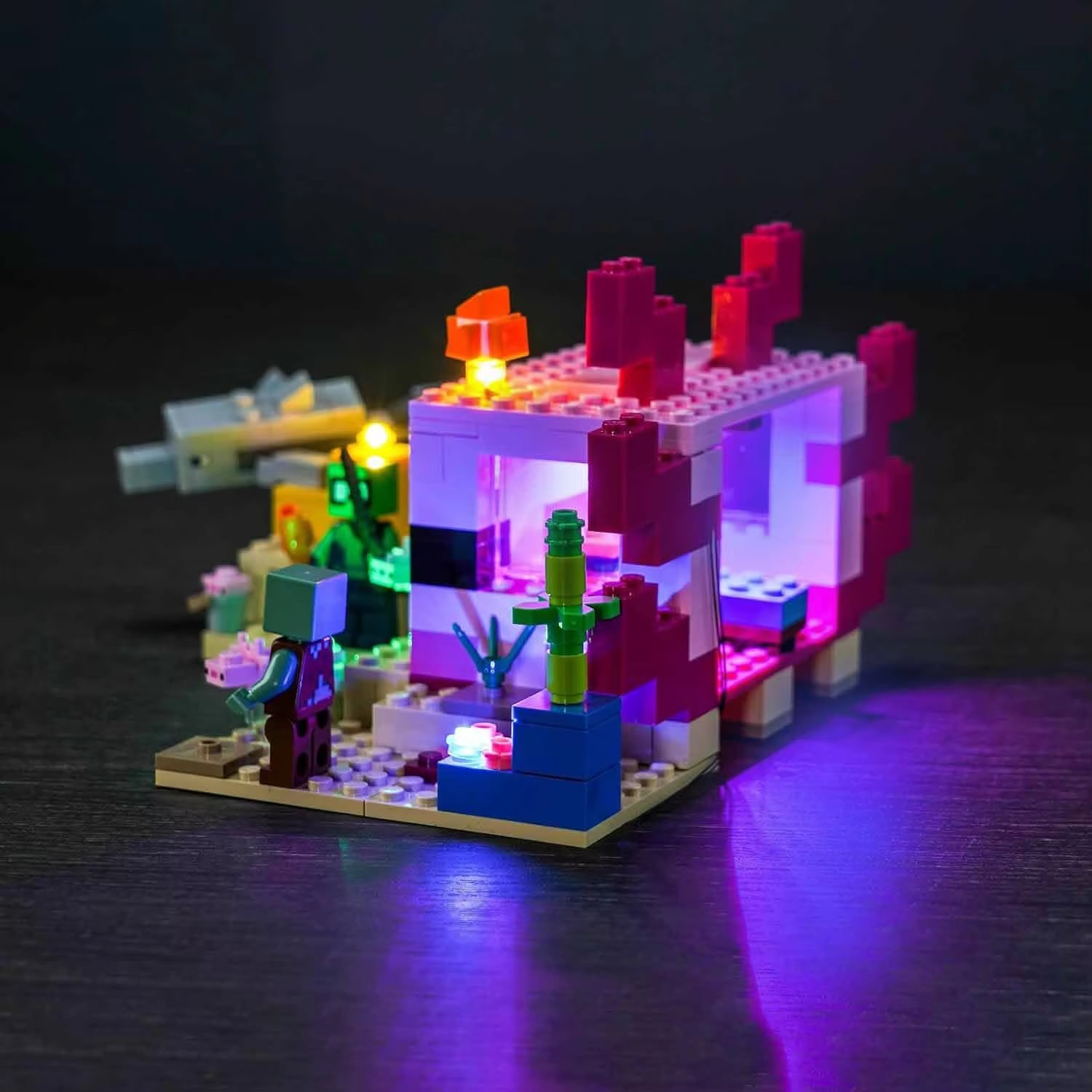 USB Lights Set for Lego  21247 The Axolotl House 