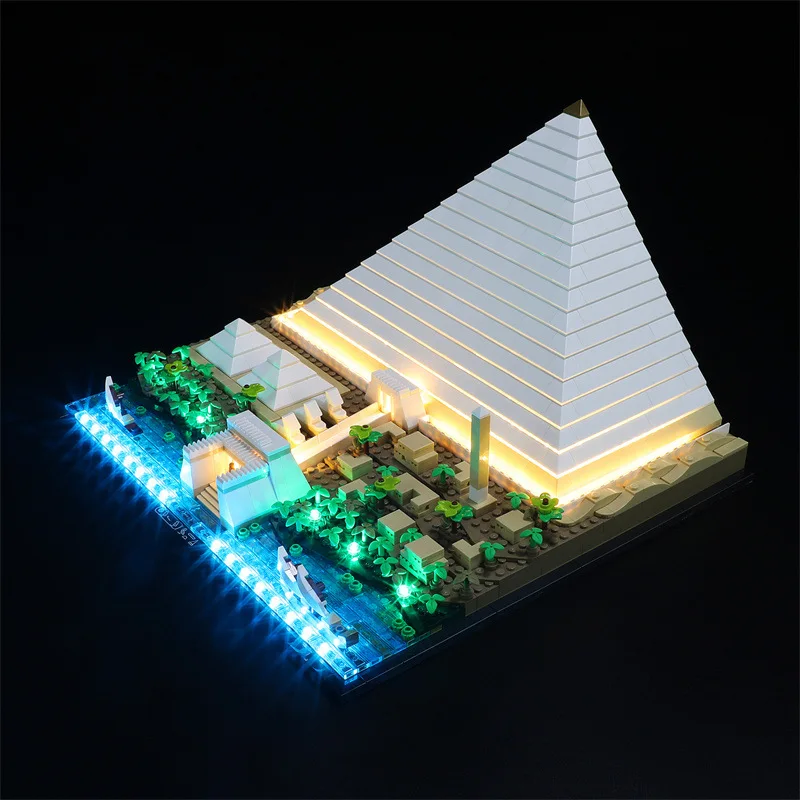 USB Light Kit For LEGO 21058 Architecture Landmark Collection Great Pyramid of Giza