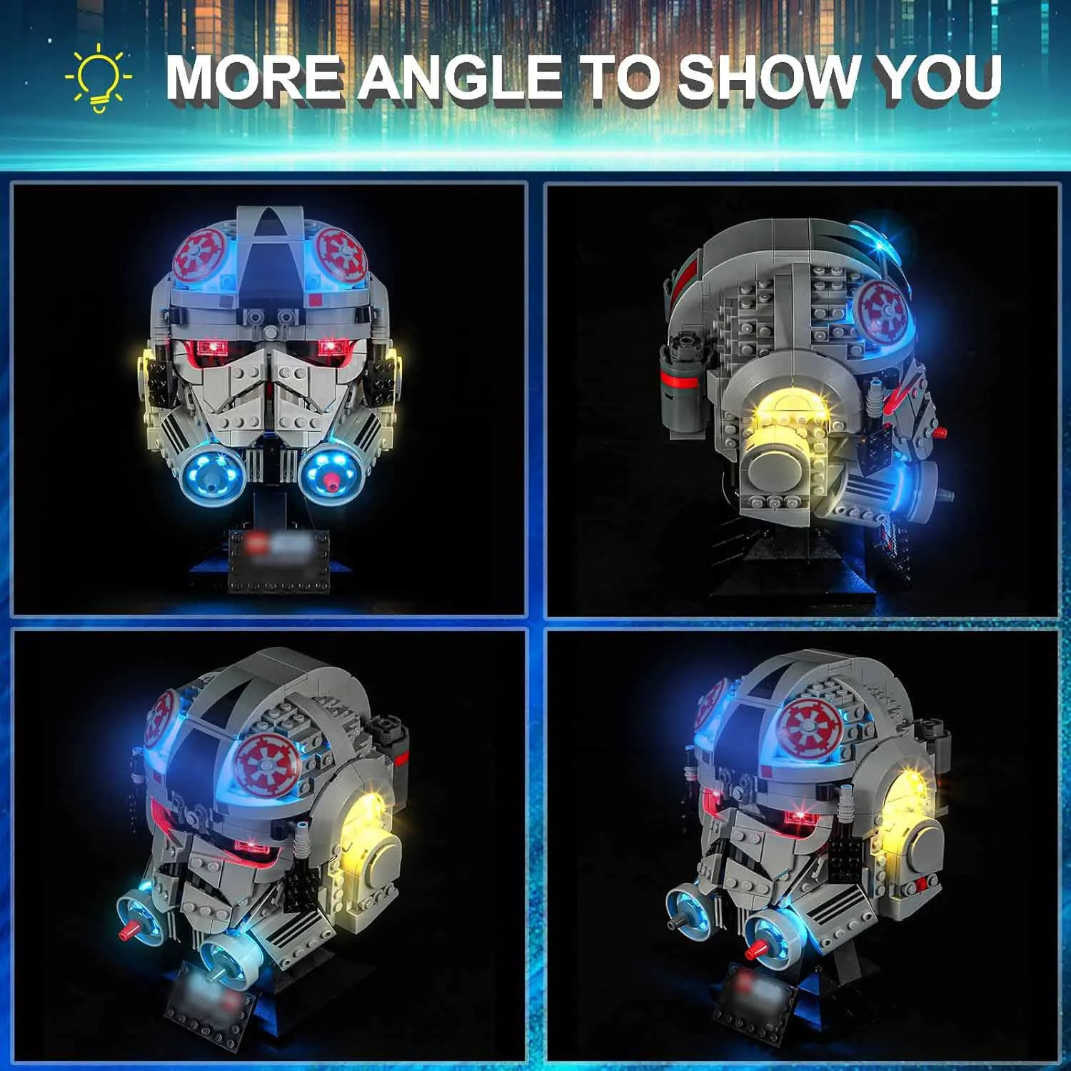 USB Lights Set for Lego 75429 At-At Driver Helmet
