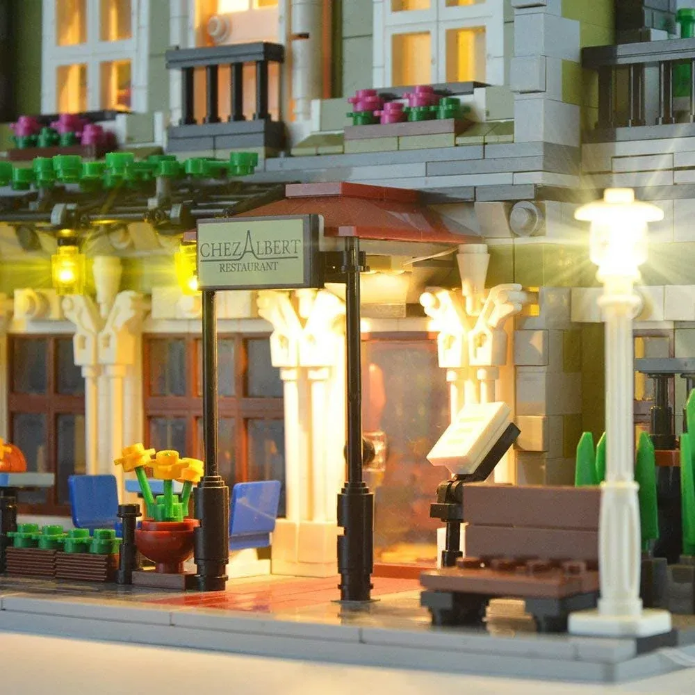 USB Lights Set for LEGO 10243 Parisian Restaurant