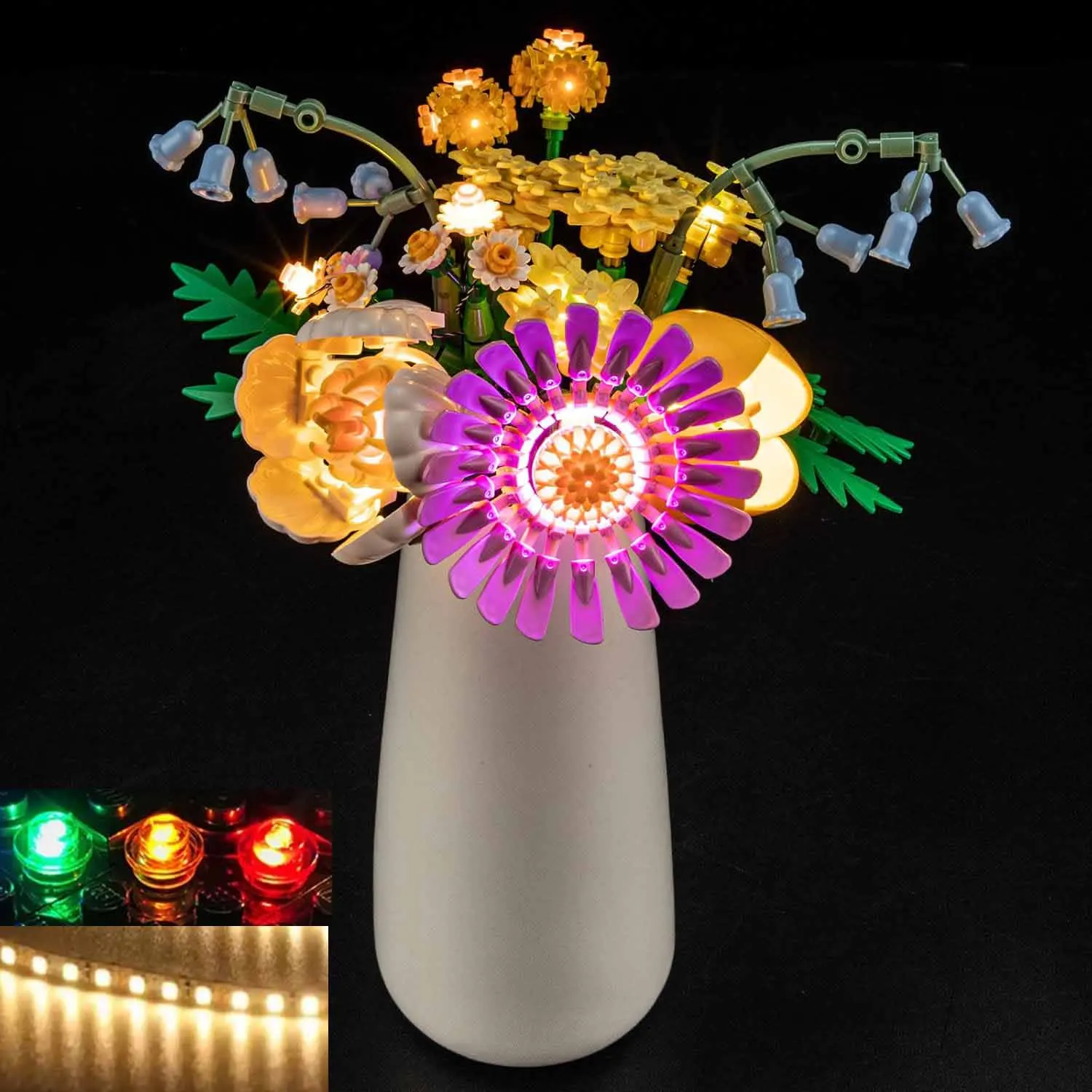 USB Lights Set for Lego 10347 Petite Sunny Bouquet