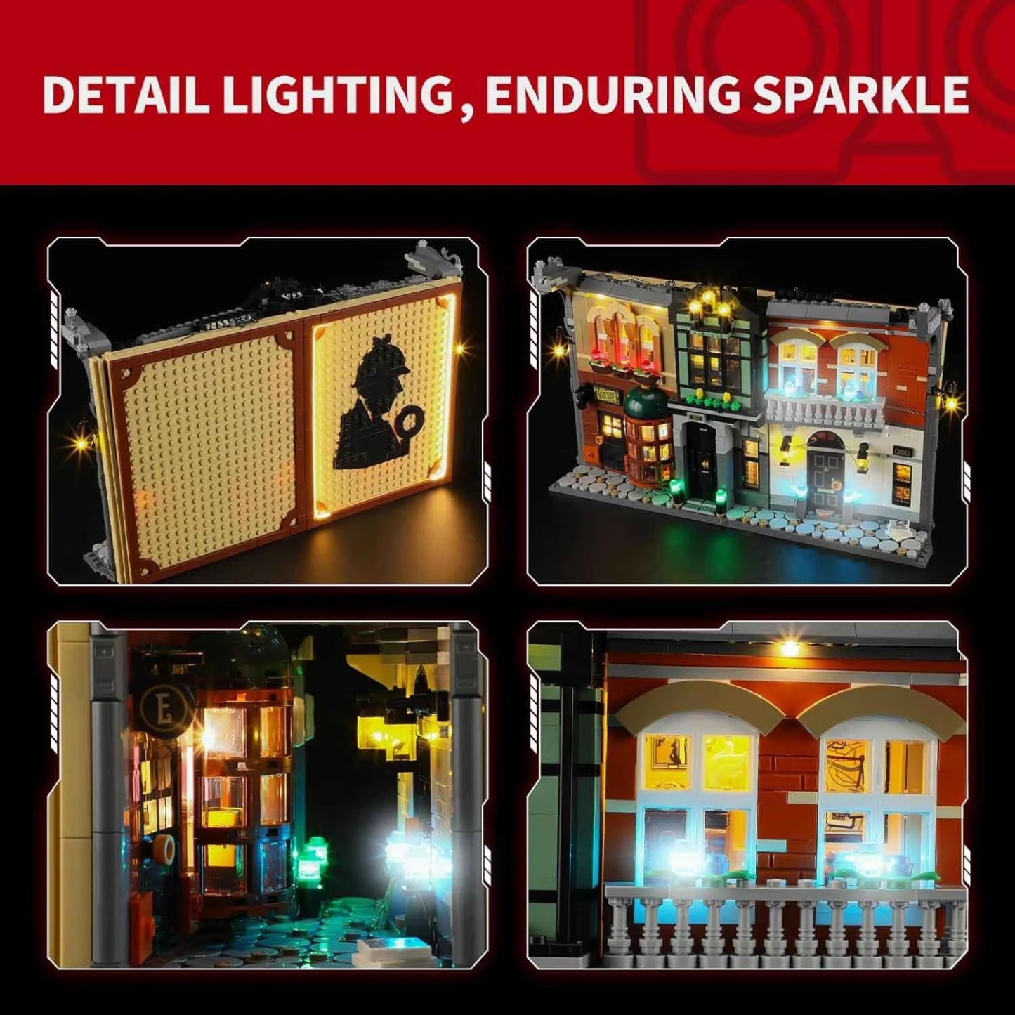 USB Lights Set for Lego 10351 Sherlock Holmes Book Nook 