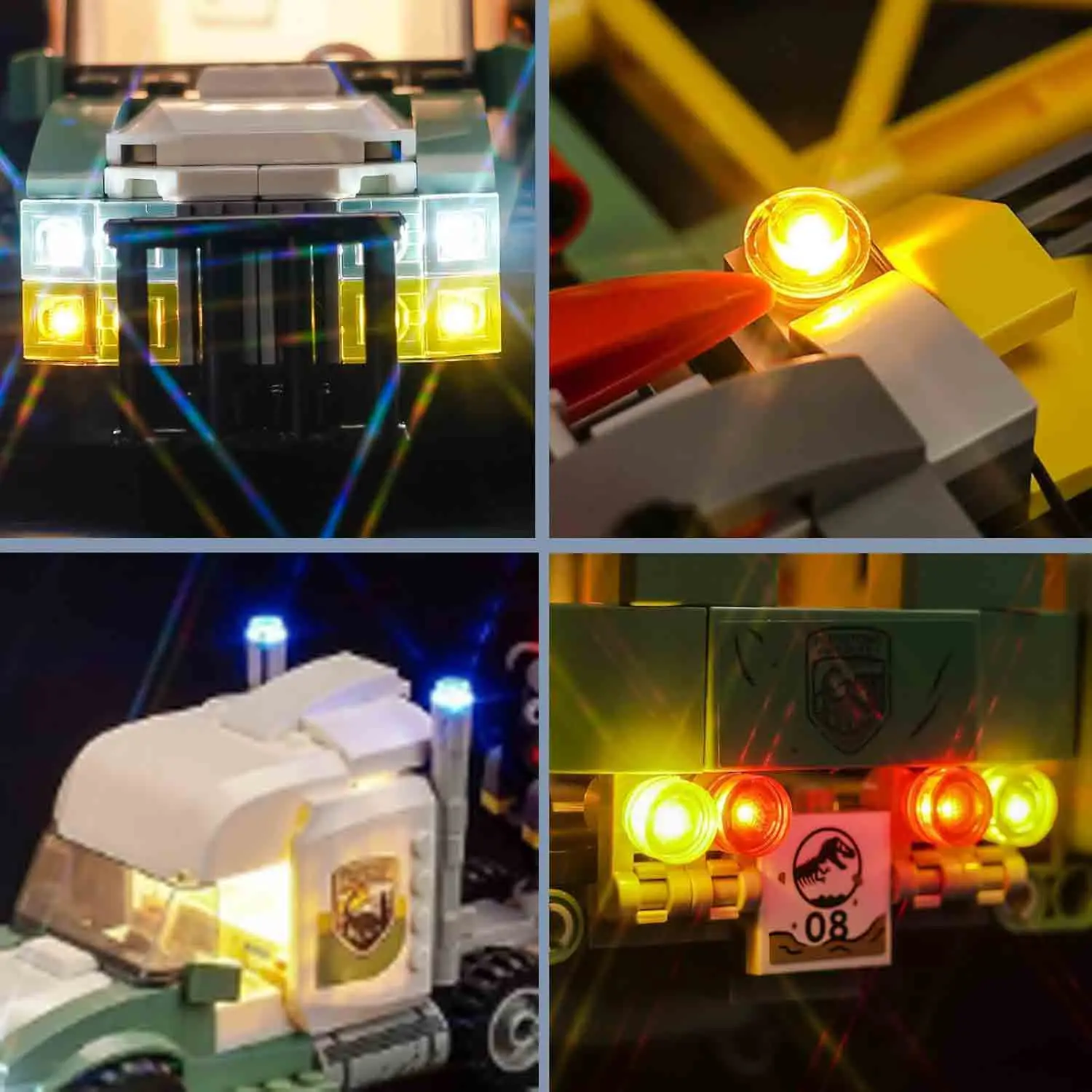 USB Lights Set for Lego 76966 Allosaurus Transport Truck