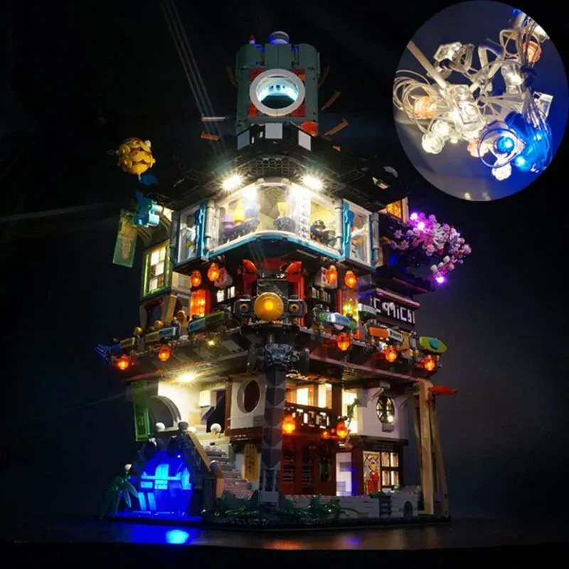 USB Light Light Kit For LEGO 70620 Ninjago City
